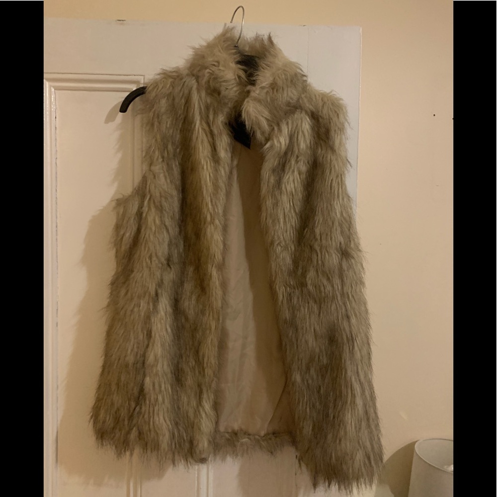 Faux fur vest